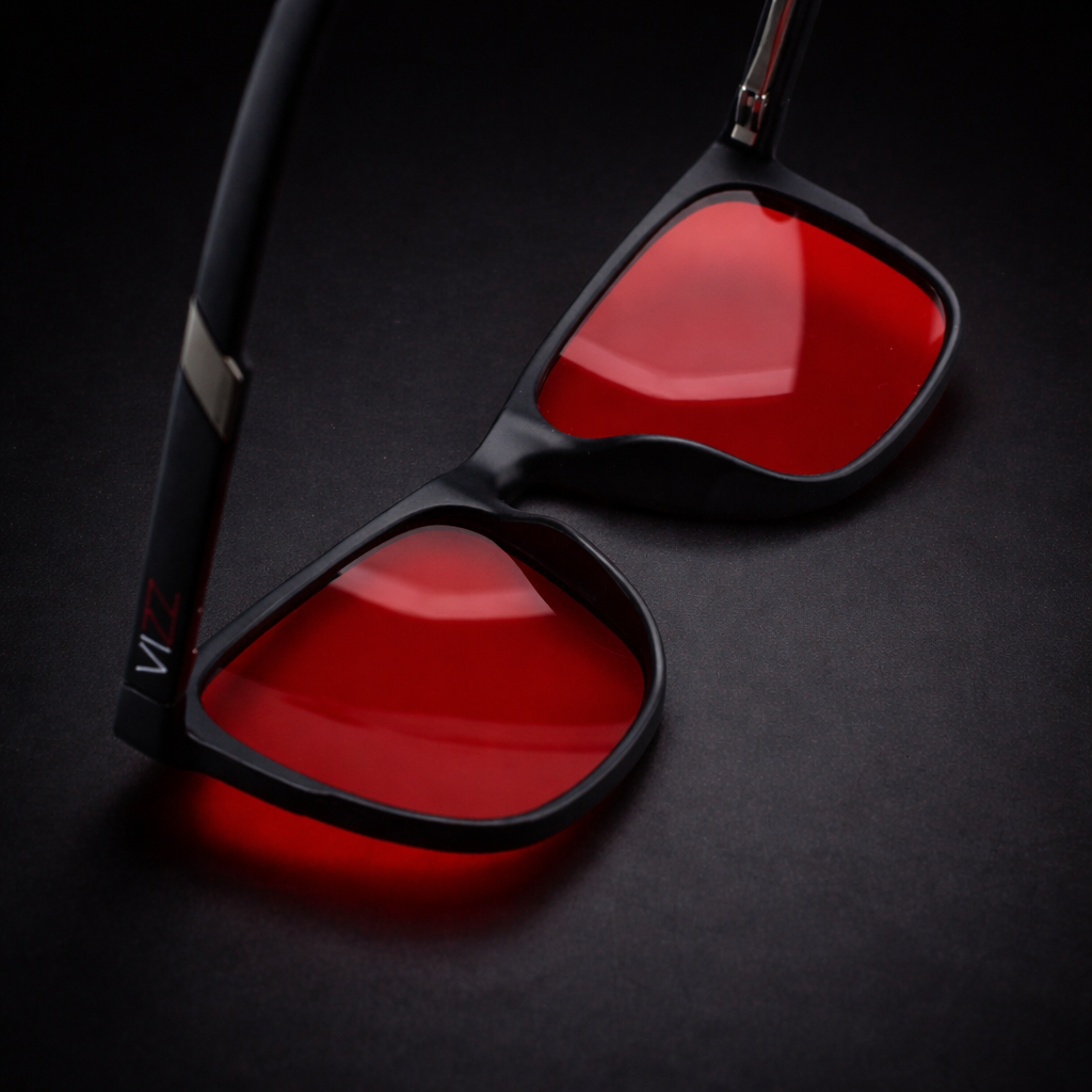 VIZZ | Unisex Red Lens Blue Light Glasses